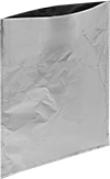 Image of Product. Front orientation. Heat-Treating Bags. Foil Heat-Treating Bags.