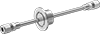 Quick-Clamp Through-Wall Fittings for High-Vacuum Chambers