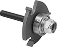 Image of Product. Front orientation. Router Bits. Router Bits for Wood Joining, Slotting Wood Joint—Uncoated Carbide-Tipped High-Speed Steel.