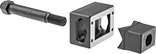 Image of Product. Front orientation. Hole Punches. Stud-Driven Rectangle Hole Punches for Power/Control Connectors.