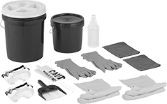 Image of Product. Front orientation. Spill-Control Kits. Harsh Chemical Spill-Control Kits, For Solvents.