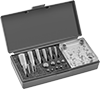 Self-Centering Hammer-Driven Gasket and Washer Hole Punch Sets for Thin Materials