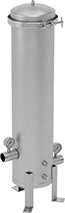 Image of Product. Style E. Front orientation. Filter Housings. Corrosion-Resistant Metal Filter Housings, Style E.