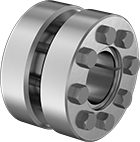 Image of Product. Front orientation. Rigid Shaft Couplings. Keyless Locking Rigid Shaft Couplings for Overhung Loads .