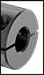 Image of Specification. Front orientation. ZoomedIn view. Contains Inset, Border. For Round Shafts.