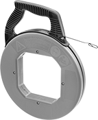 Image of Product. Front orientation. Fish Tape. Fish Tape, Stainless Steel Tape.