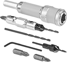 Image of Product. Front orientation. Drill/Screwdriver Bits. Quick-Change Combination Countersinking Drill/Screwdriver Bit Sets.