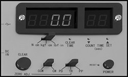 Image of Product. LED Display. Top orientation. ZoomedIn view. Contains Inset, Border. LED Display. Torque Gauges for Torque-Limiting Power Tools.