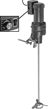 Image of Product. Front orientation. Contains Inset, MultipleImages. Mixers. Variable-Speed Electric Mixers for Tanks, 1 Propeller.