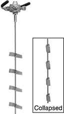 Image of Product. Front orientation. Contains Inset. Mixers. Portable Air-Powered Mixers for Drums, 4 Propellers.
