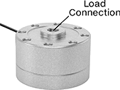 Image of Product. Front orientation. Contains Annotated. Load Cells. Configurable Tension and Compression Force Sensors, Round, Threaded Standoff.
