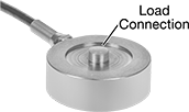 Image of Product. Front orientation. Contains Annotated. Load Cells. Configurable Tension and Compression Force Sensors, Round, Button.