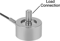 Image of Product. Front orientation. Contains Annotated. Load Cells. Configurable Tension and Compression Force Sensors, Round, Threaded Stud.