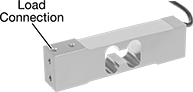 Image of Product. With 4 Threaded Holes. Front orientation. Contains Annotated. Load Cells. Configurable Tension and Compression Force Sensors, Rectangle, With 4 Threaded Holes.