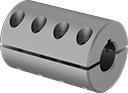 Image of Product. Front orientation. Rigid Shaft Couplings. Made-to-Order Two-Piece Rigid Shaft Couplings , For Keyed Shafts.