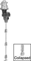 Image of Product. Front orientation. Contains Annotated. Mixers. Thread-In Air-Powered Mixers for Drums, 4 Propellers.