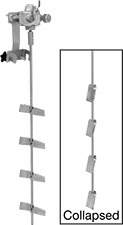 Image of Product. Front orientation. Contains Inset. Mixers. Rim-Clamp Air-Powered Mixers for Drums, 4 Propellers.