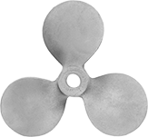 Image of Product. Front orientation. Mixer Propellers. Aluminum Mixer Propellers.