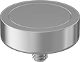 Image of Product. 7. Front orientation. Magnets. Encased Neodymium Disc Magnets, Magnets With Threaded Stud, Style 7.