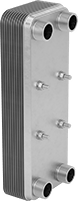 Image of Product. With Four Mounting Studs. Front orientation. Heat Exchangers. High-Efficiency Heat Exchangers, 4 Mounting Studs.