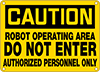 Machine and Equipment Operation Signs