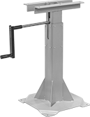 Image of Product. Stationary. Front orientation. Workbench Bases. Hand-Crank Adjustable-Height Workbench Bases, Stationary.