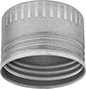 Image of Product. Front orientation. Protective Caps. Screw-On Caps, Aluminum.
