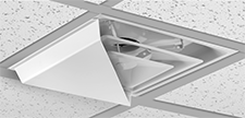 Image of ProductInUse. Front orientation. Air Diverters. Ceiling, Corner Diverters.