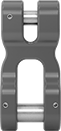 Image of Product. Front orientation. Shackles. Dual-Connect Shackles for Lifting, Flush Hammer-Set-Dowel Pin.