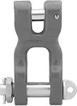 Image of Product. Front orientation. Shackles. Dual-Connect Shackles for Lifting, Flush Hammer-Set-Dowel Pin/Safety Cotter Pin.
