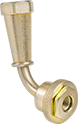 Image of Product. Front orientation. Air Chucks. Air Chucks for High-Pressure Fill Valves, Schrader Female Threaded Hose × NPT Female Threaded Pipe, 70° Elbow.