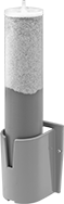 Image of Product. Shown with Water Deionizer Bracket (not included). Front orientation. Water Deionizers. Disposable Water Deionizers.