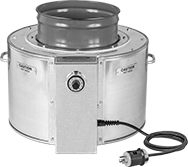 Image of ProductInUse. Front orientation. Wraparound Heaters. Noncontact Wraparound Heaters for Pails and Drums, For 5 gal. Containers.