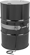 Image of ProductInUse. Front orientation. Wraparound Heaters. Wraparound Heaters for Pails and Drums, Wire Lead Connection.