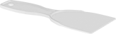 Image of Product. Front orientation. Putty Knives. Disposable Scratch-Free Plastic Putty Knives, Serrated Edge with Square Teeth.