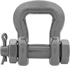Safety-Pin Web Sling Shackles—For Lifting