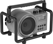 Image of Product. AM/FM and Bluetooth. Front orientation. Radios. AM/FM Radios , AM, Bluetooth Connection, IP04 Enclosure Rating.