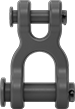 Image of Product. Front orientation. Shackles. Dual-Connect Shackles, Cotter Pin, Style A.
