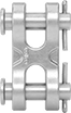 Image of Product. Front orientation. Shackles. Dual-Connect Shackles, Cotter Pin, Style B.