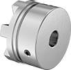 Image of Product. Front orientation. Flexible Shaft Couplings. High-Torque Spider Couplings, Hubs.