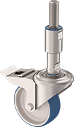 Image of Product. Front orientation. Casters. Sanitary Threaded-Stem Casters.