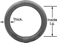 Image of Product. Front orientation. Contains Annotated. Chain Rings. Chain Rings—For Lifting.