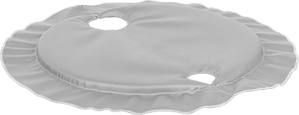 Image of Product. 22-5/16" Dia. Insulated Top Cover. Front orientation. Top Cover for Heater for 55-Gallon Container.