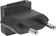 Image of Specification. CEE 7/16 Plug (European Union). Front orientation. ZoomedIn view. CEE 7/16. International AC to DC Adapter Cords.