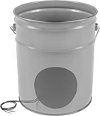 Image of ProductInUse. Front orientation. Heating Pads. Adhesive-Mount Heat Sheets, Round.