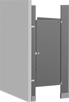 Image of Product. Corner. Front orientation. Toilet Partitions. Toilet Partitions, Corner.