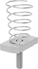 Spring-Loaded Strut Channel Nuts with Stud