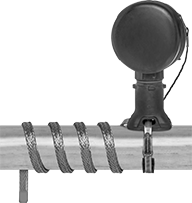 Image of System. Shown with Power-Connection/Termination Kit. Front orientation. Heating Tape. Cut-to-Length Self-Regulating Heating Tape for Pipes and Tubes.