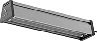 Image of Product. Front orientation. Disinfecting Lights. Surface-Mount Ultraviolet Disinfecting Lights, Anodized Aluminum Housing.