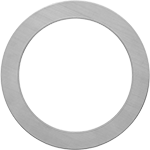Image of Product. Smooth. Front orientation. Pipe Gaskets. High-Temperature Steam-Resistant Metallic Pipe Gaskets, Plain-Back Gaskets for ANSI Flanges, For ANSI Class 150, Smooth.